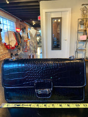 Vintage 2000's LIZ CLAIBORNE purse Croc Embossed...