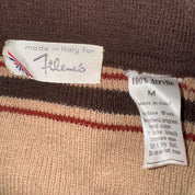 70s Italian Vintage Striped Polo Sweater (S/M)