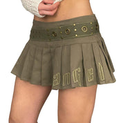 Combat Angel Pleated Mini Skirt (S/M)