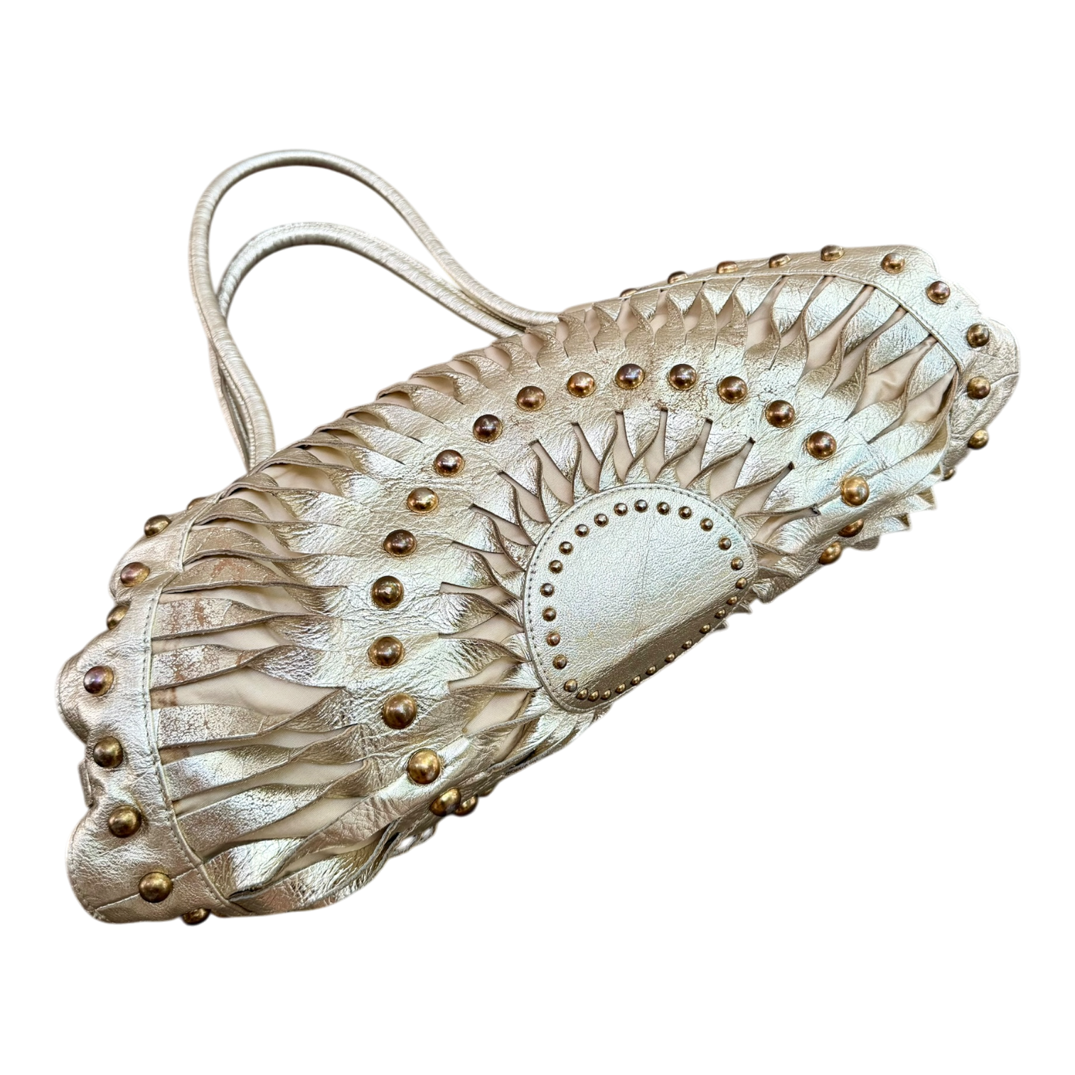 Cavalli Oversized Metallic Purse