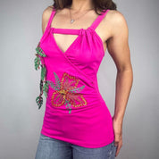 Save The Queen Embroidered Tank Top (S)
