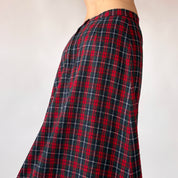 70s Plaid Maxi Skirt (S)