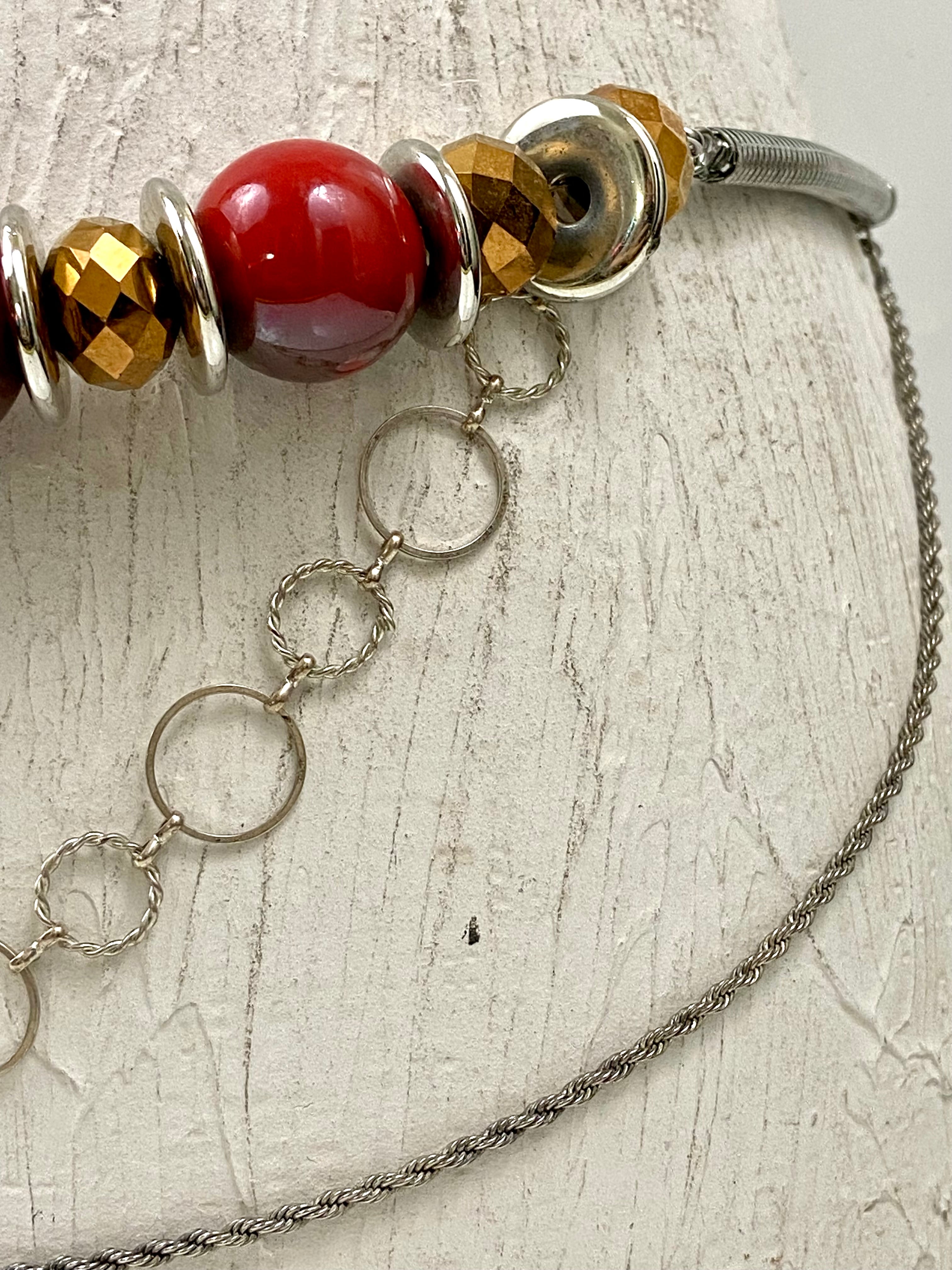 Beads & chain belt