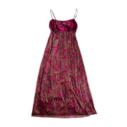 Burgundy Babydoll Maxi Slip (L)