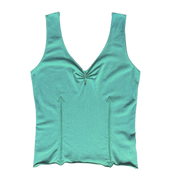 Cavalli 2000s Teal Slinky Tank Top (L)