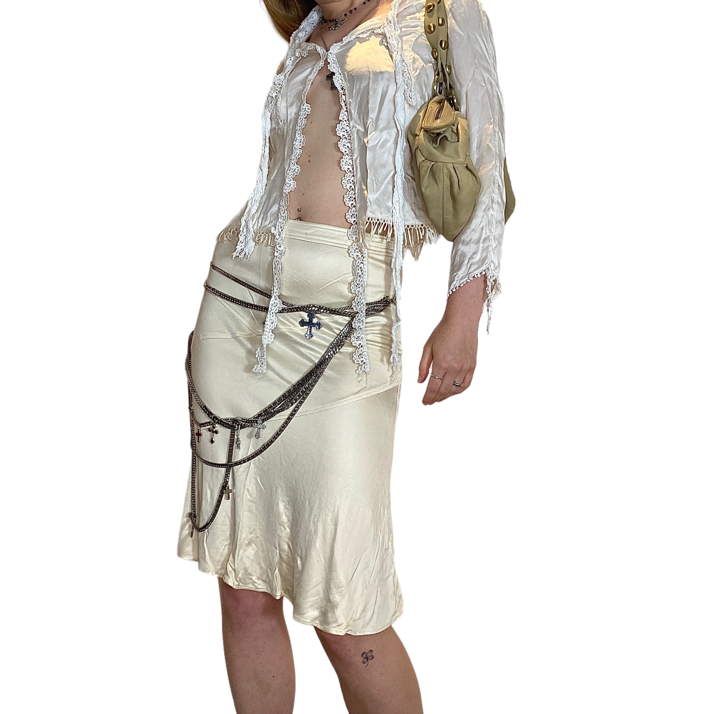 Versace 90's Floaty Midi Skirt (S)