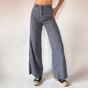 70s Bobbie Brooks Pinstripe Bellbottoms (XS)