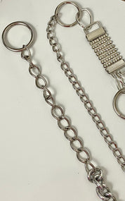 Rhinestone waist chain belt