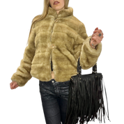 Vintage Italian Faux Fur Coat (S/M)