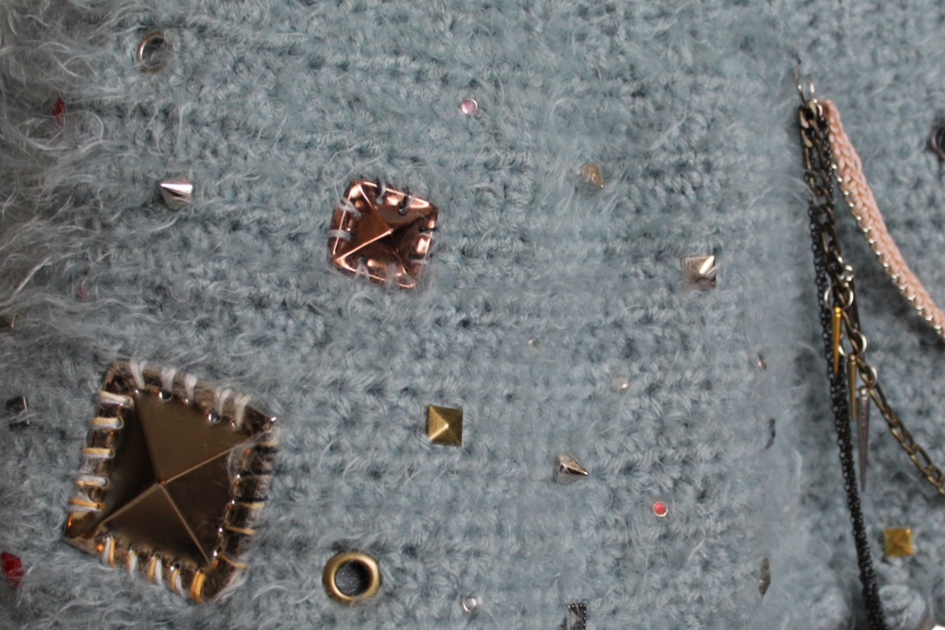 Studded Crochet Skirt (M)