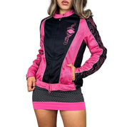 Y2K Harley Davidson Moto Jacket (M)