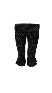 Polka Dot Ruffle Capris (S)