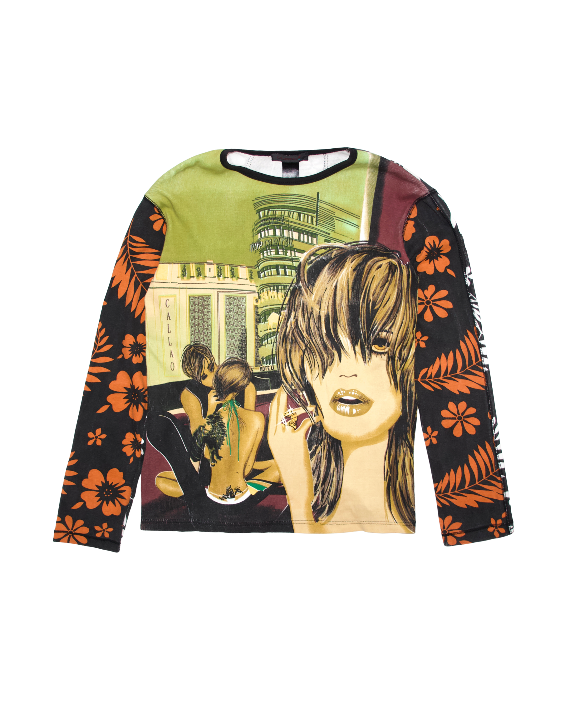 Custo Barcelona “Last Kiss” Long Sleeve Top