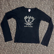 Vintage Camo Cannabis Graphic Long Sleeve (S)