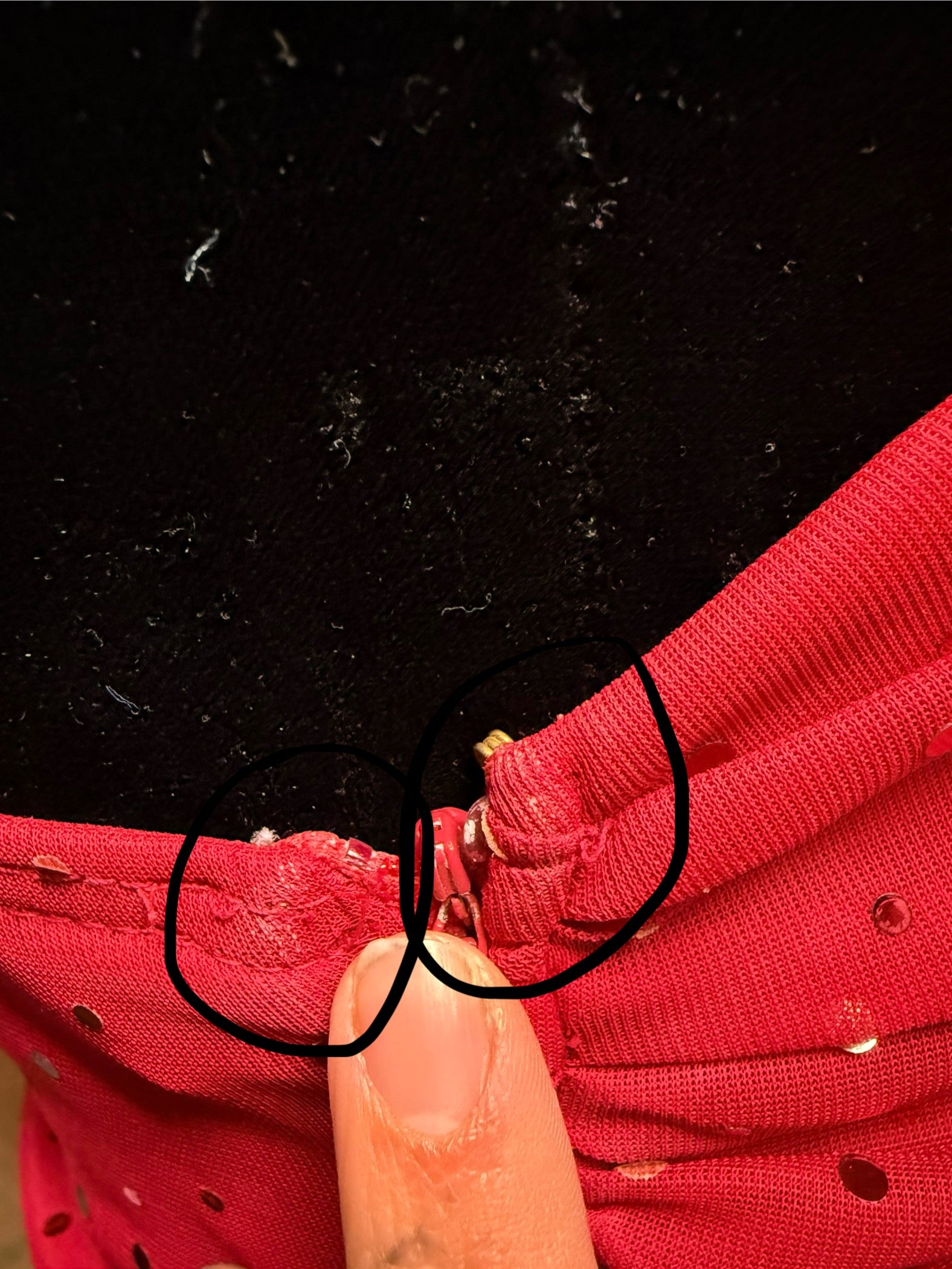 Vintage asymmetrical red dress (S)