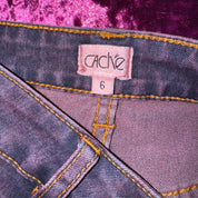 90s Caché Violet Flare Jeans (M)