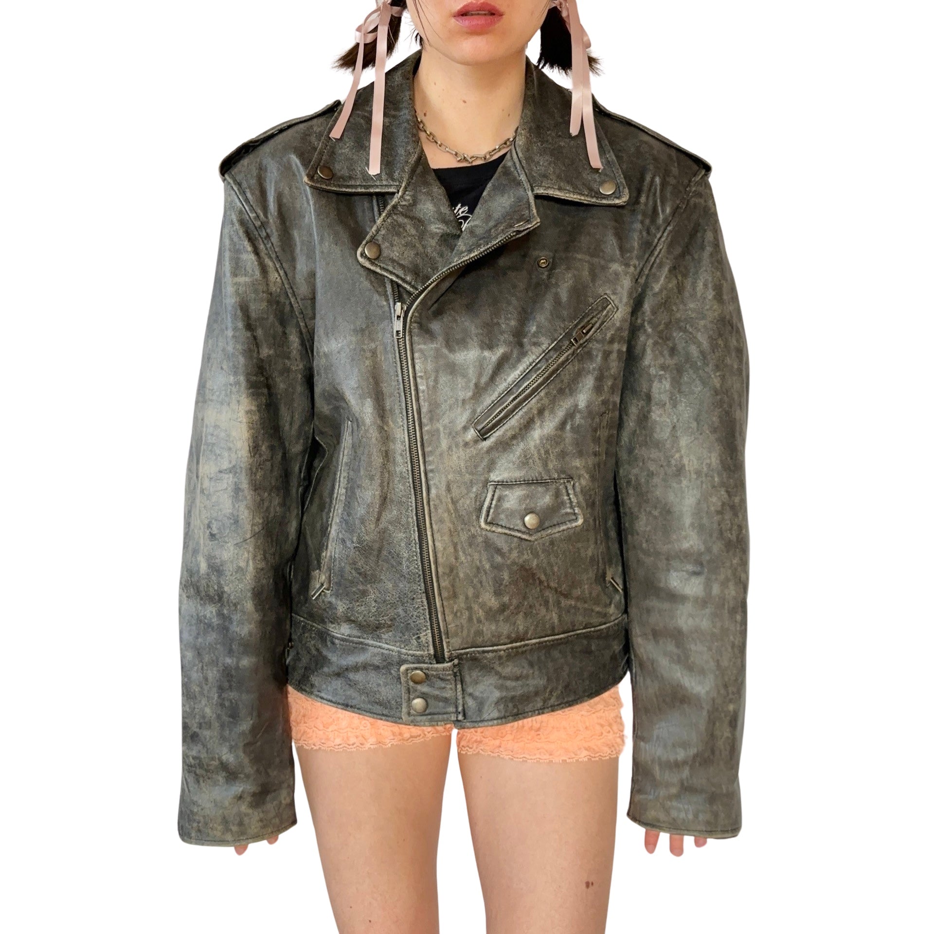 90s Biker Jacket (XL)