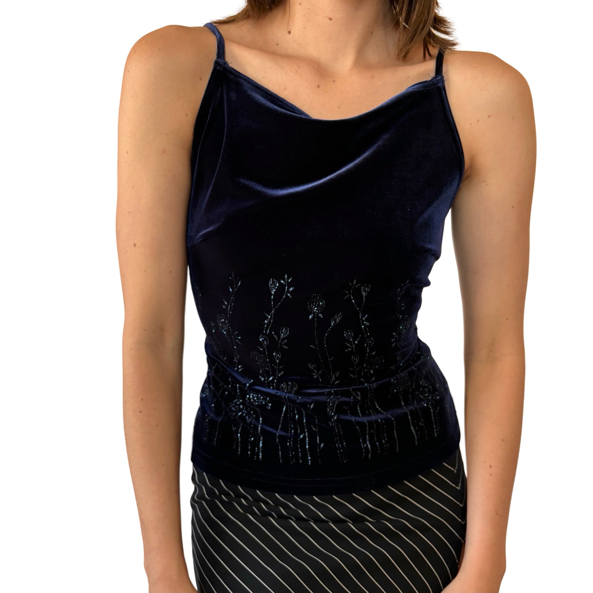 90s Velvet Midnight Tank (M)