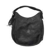 Vintage Replay Skull Leather Slouch Bag
