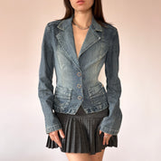 Y2K Denim Blazer (M)