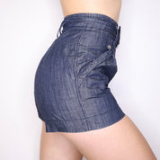 Y2K MISS SIXTY High Waisted Denim Sailor Shorts (XS/S)