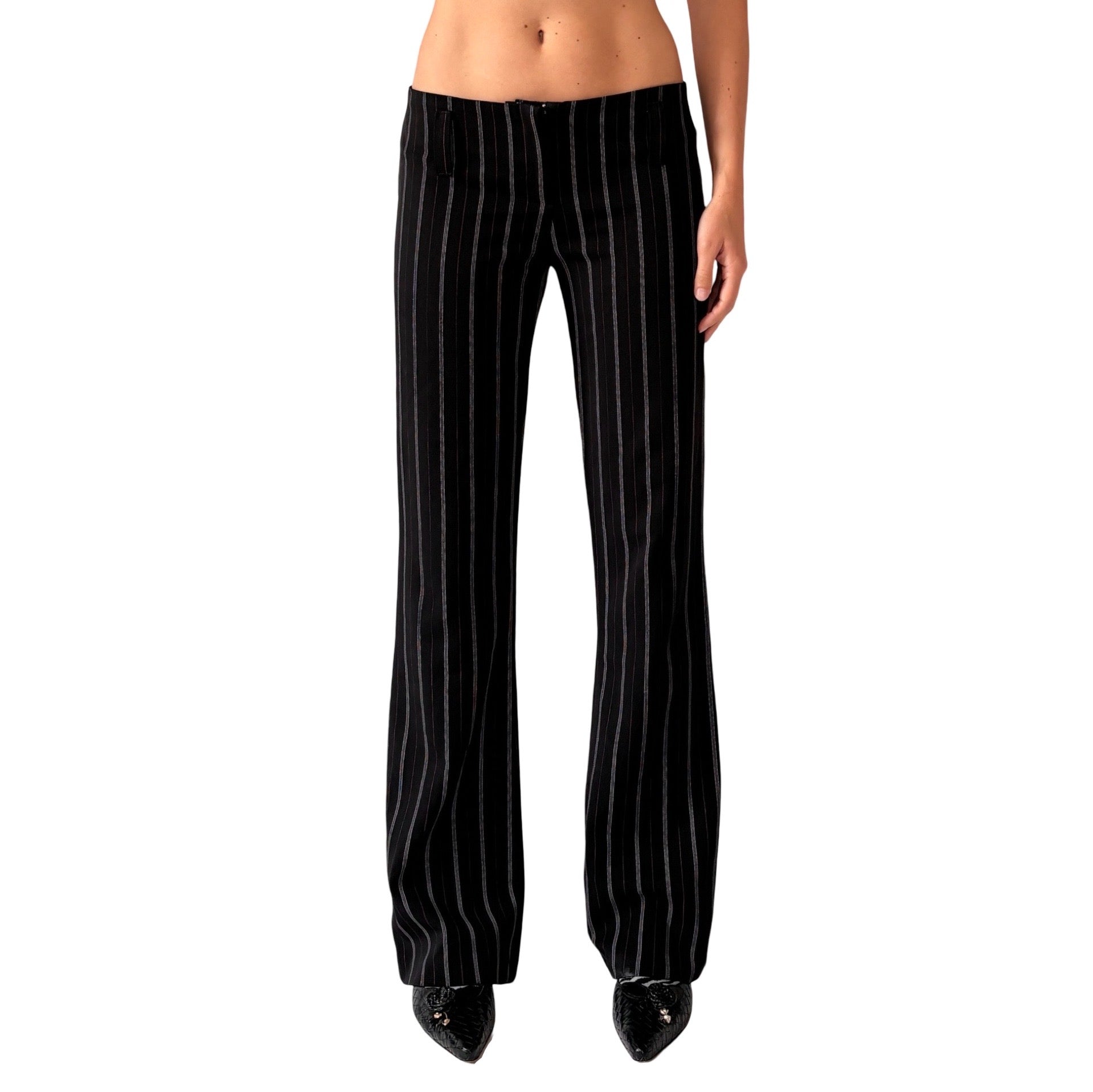 Y2K Pinstripe Flares (XS/S)