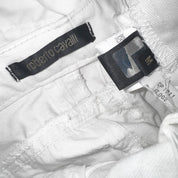 Roberto Cavalli White Distressed Denim Flares (M)