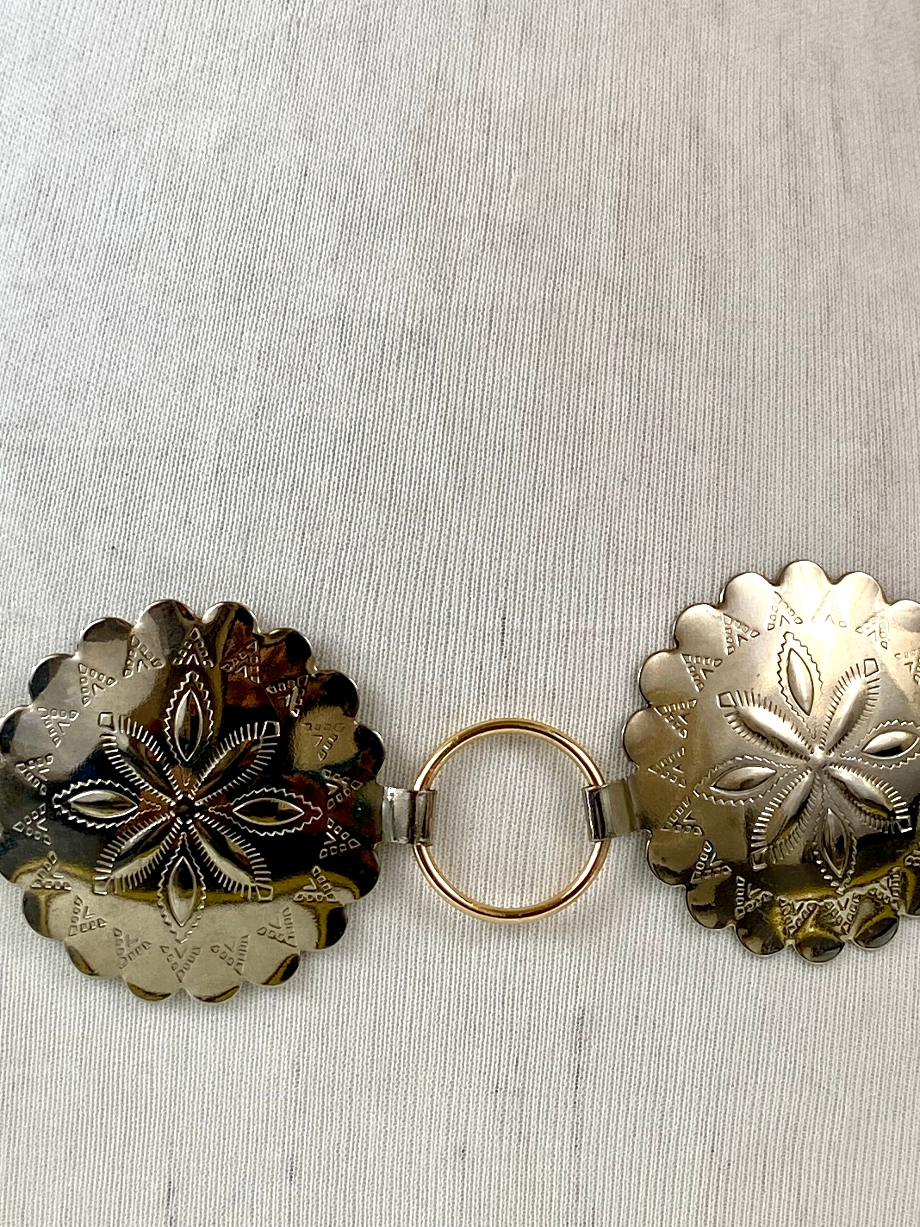 Silver gold waist belt