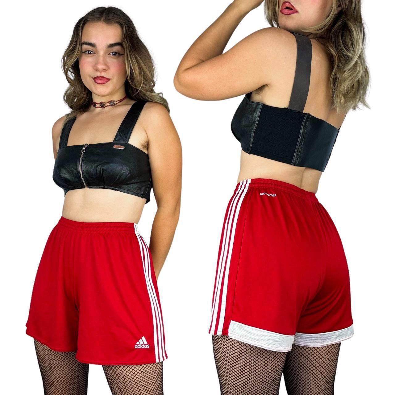Adidas Cherry Red Track Shorts (M)