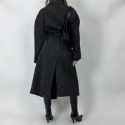 Vintage 80’s Italian Wrap Coat (L/XL/oversized fit)