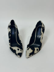 Vintage Calfhair Cow Print Heels (8)