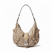 00s monogram guess slouchy shoulder bag