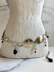 Metal & beads waist belt