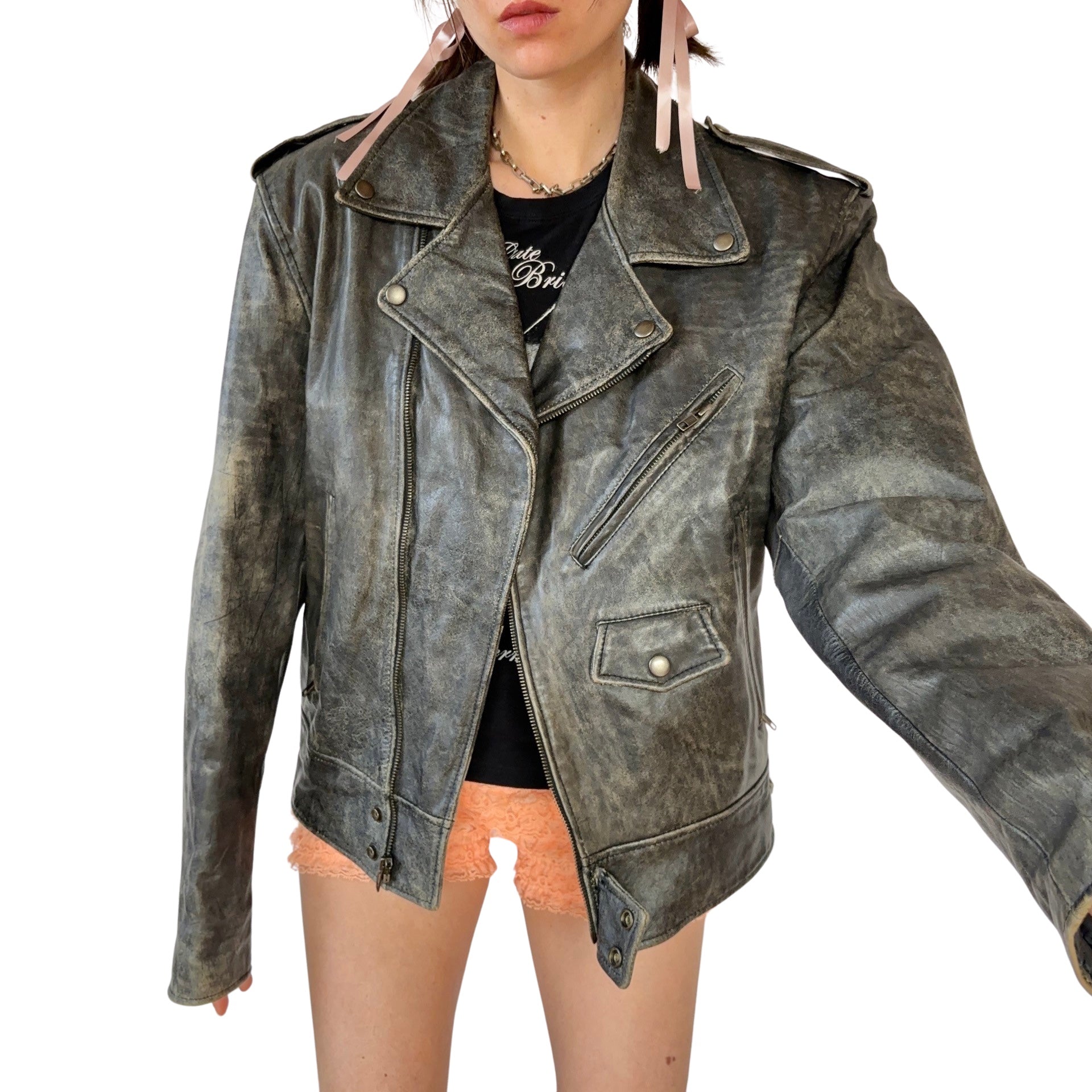 90s Biker Jacket (XL)