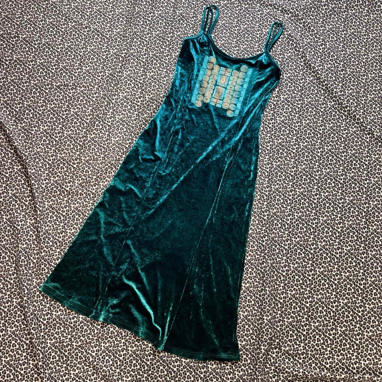 Legatte Italian Crushed Velvet Midi Dress (L)