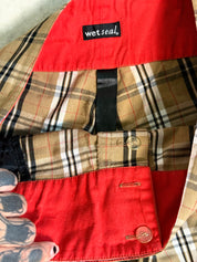 Y2K wet seal plaid low rise flares (9)