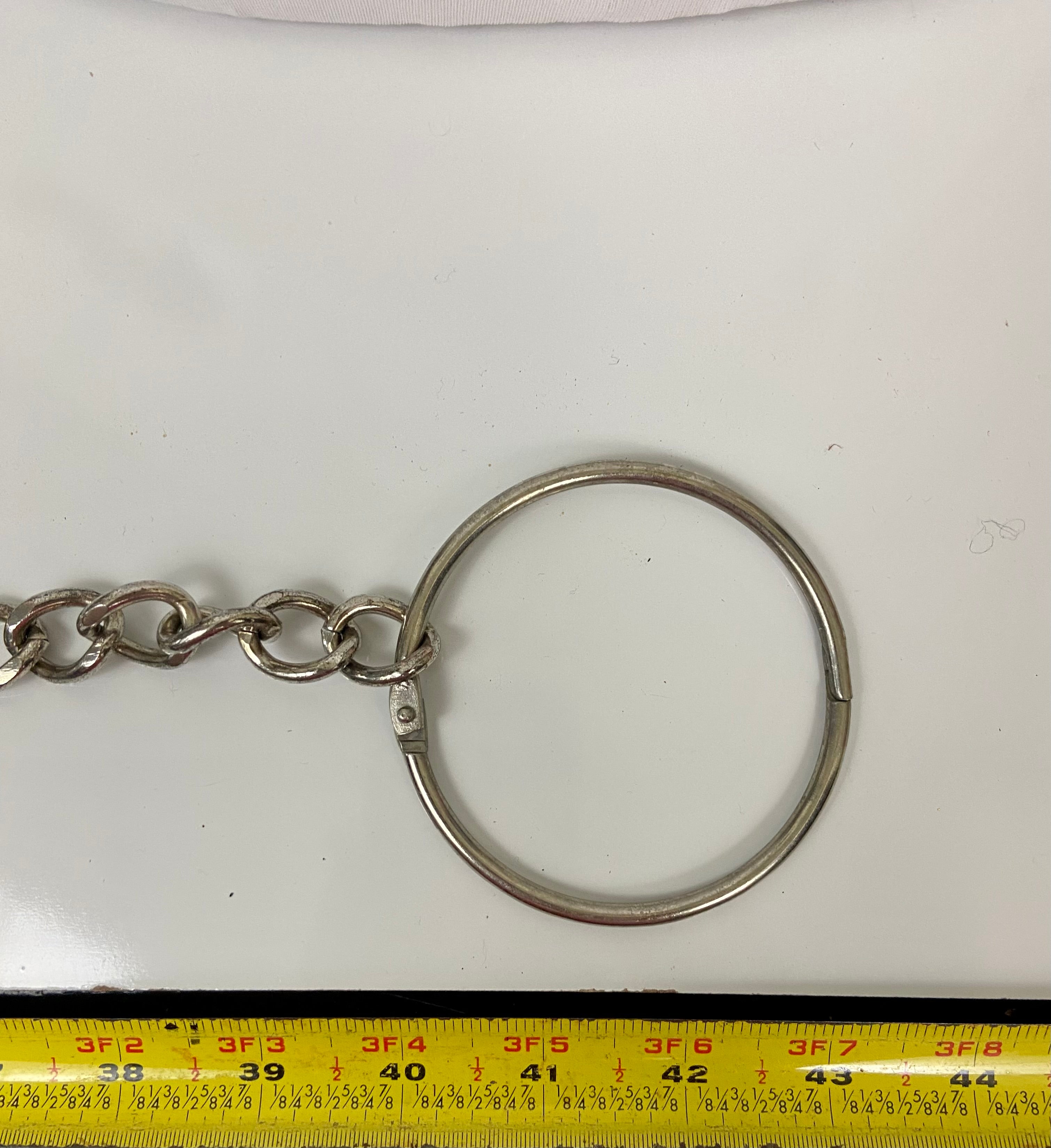 Reworked Vintage Leather Chain Belt