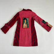 Euro Art Graphic Patchwork Trenchcoat (M)