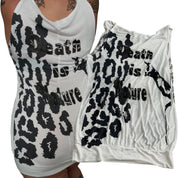Jfashion style graphic mini dress (XS/S)