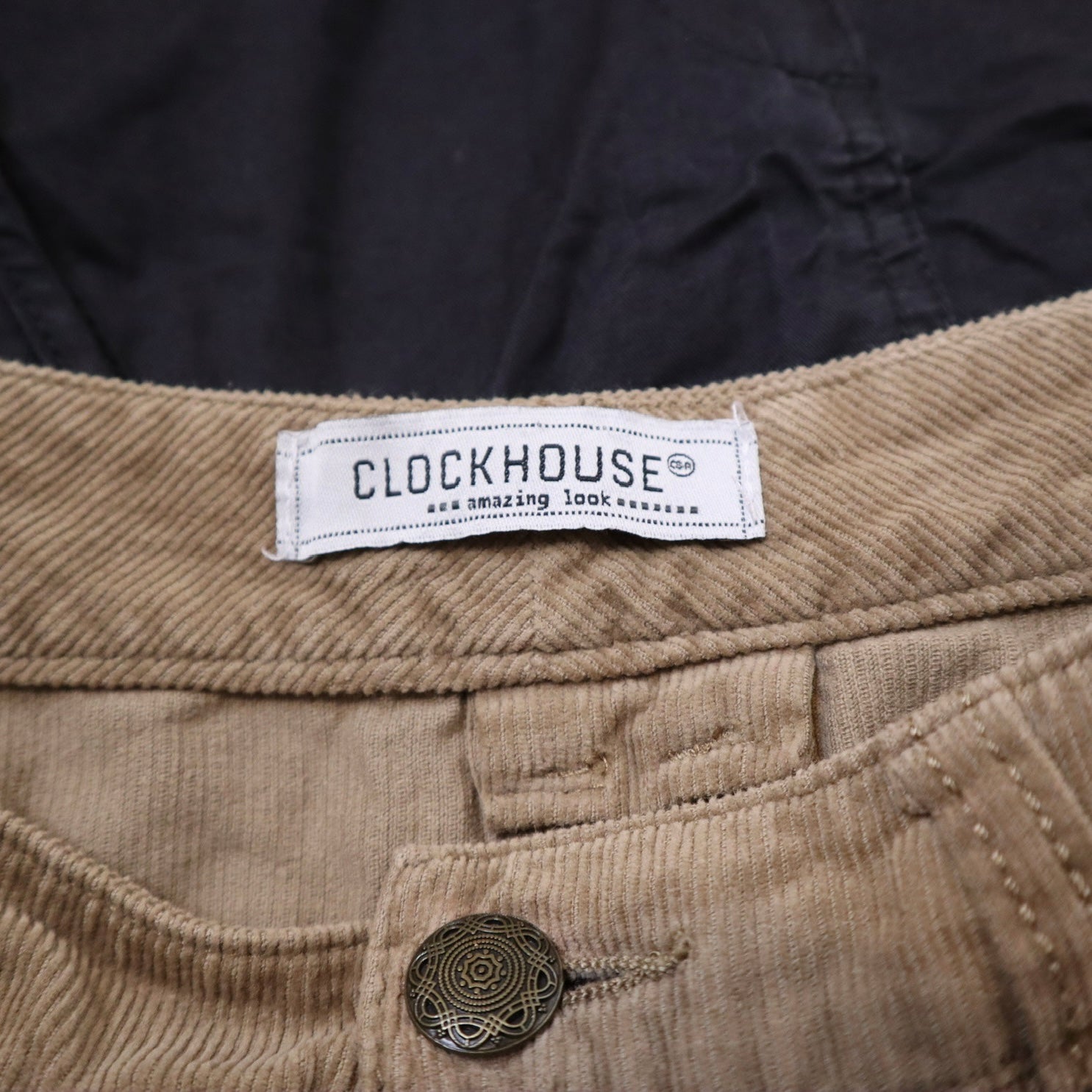 Y2K Brown Corduroy Mini Skirt (M)