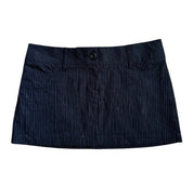 Forever 21 Navy Pinstripe Mini Skirt (S)