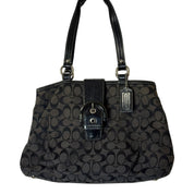 COACH soho east west signature shoulder bag