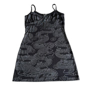 Y2K Slinky Dragon Mini Dress (M)