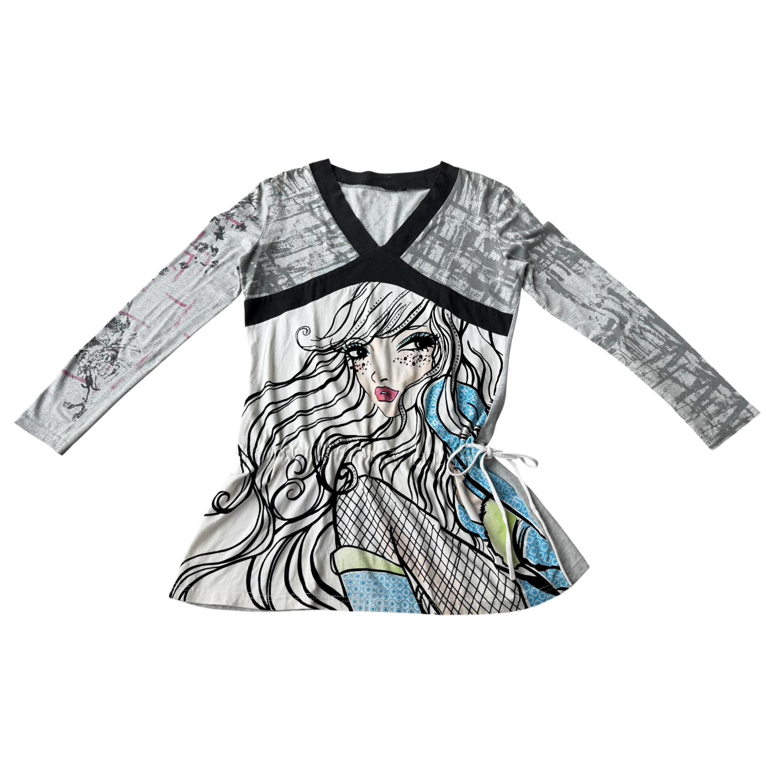 Y2K Graphic Girl Minidress (S/M)