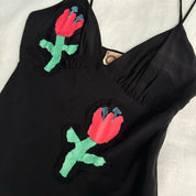 Italian Silk Floral Dress (S/M)