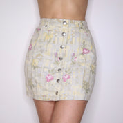 CAVALLI 90s Floral Mini Skirt (S)