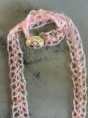 Mohair Concho Buckle Scarf