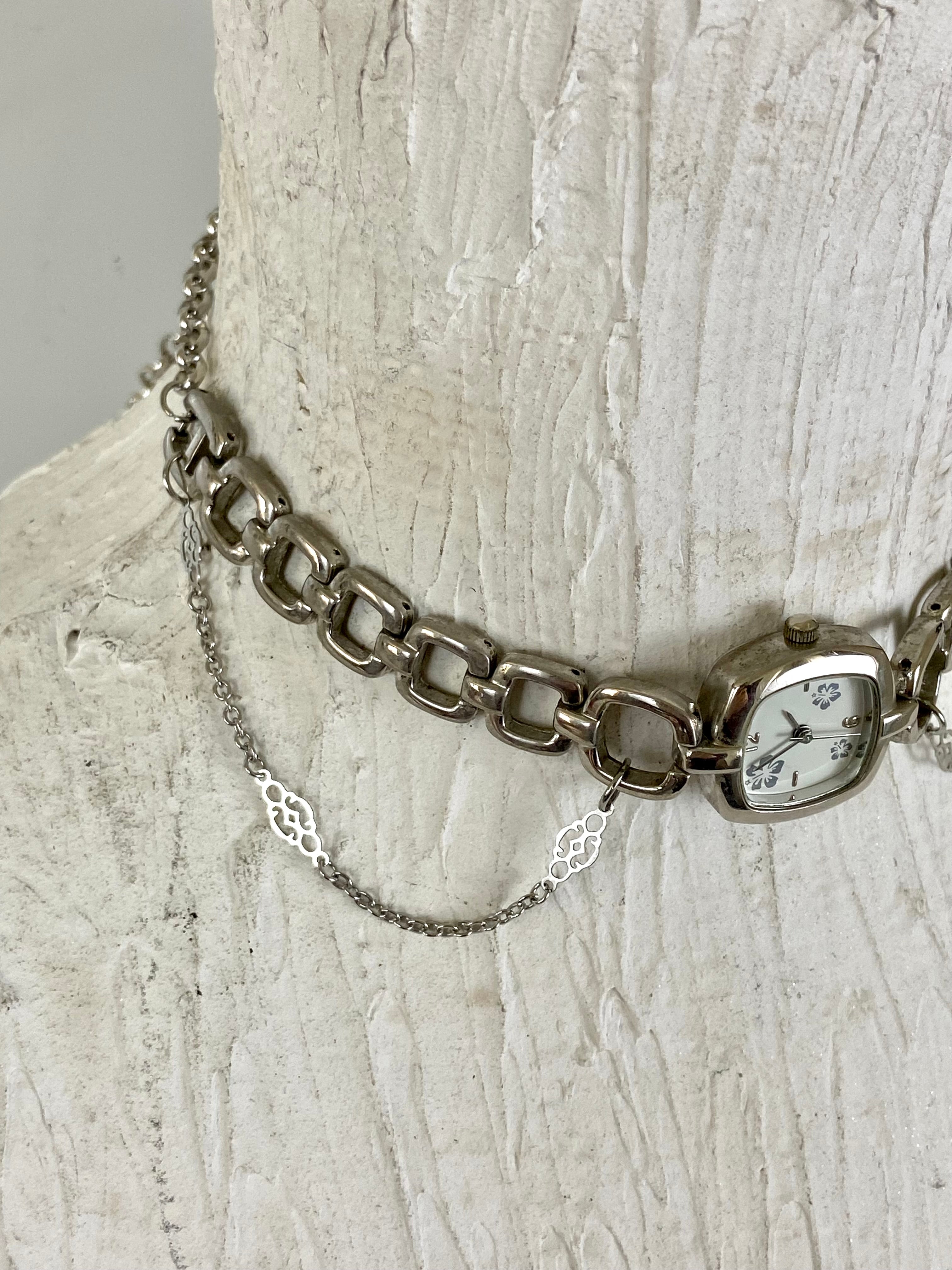 Layered watch choker