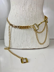 Gold chain belt