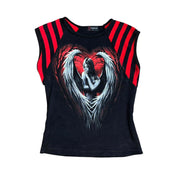 Y2K Fallen Angel Baby Tee (M/L)